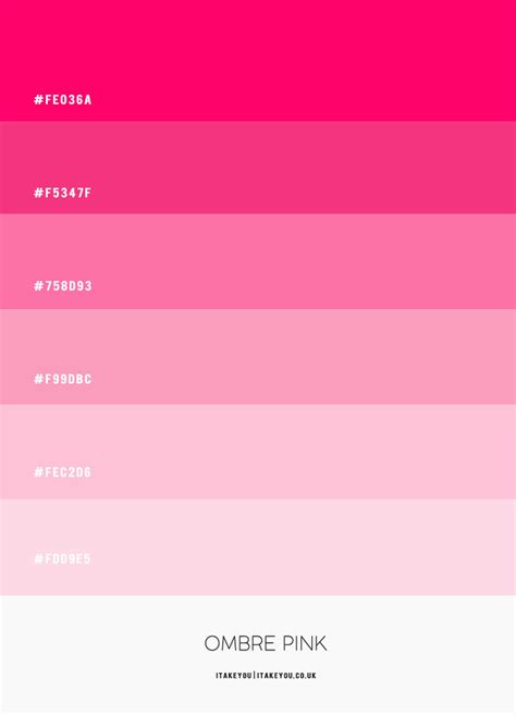 Pink Color Chart