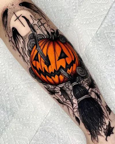 Discover 83+ scary pumpkin tattoo super hot - in.cdgdbentre