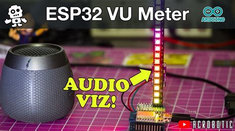 ESP32 NeoPixel VU Meter For Audio Signals | MAX9814, WS2812B, and Arduino @datasith