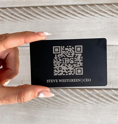 QR code Metal Business Card – Fabi Design Studio