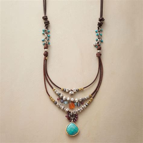 COMPENDIUM NECKLACE -- A compendium of colorful gems and sterling ...