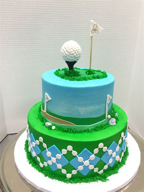 Golf Groom's cake. | Golf themed cakes, Golf cake, Golf birthday cakes