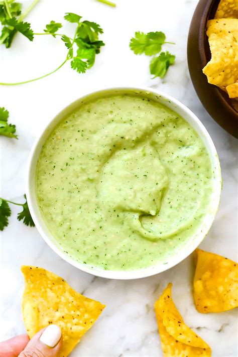 Creamy Avocado Salsa Verde Recipe | foodiecrush.com