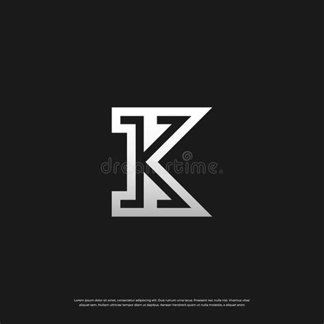 Letter K Monogram Logo Design, Vector EPS 10 Stock Vector ...