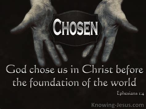 Ephesians 1:4 Chosen By God (devotional)12-12 (silver)