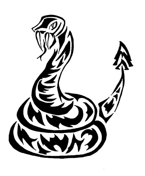 Rattlesnake Clipart Black And White | Free download on ClipArtMag