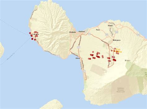 Map: Maui, Hawaii fires