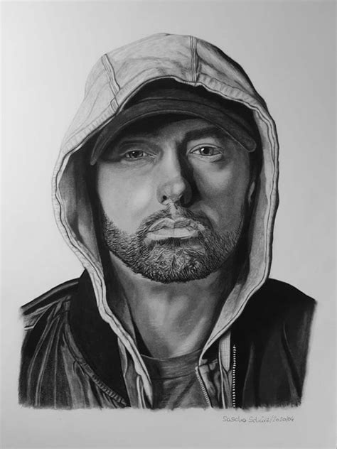 Eminem drawing Drawing by Art by Sascha Schuerz