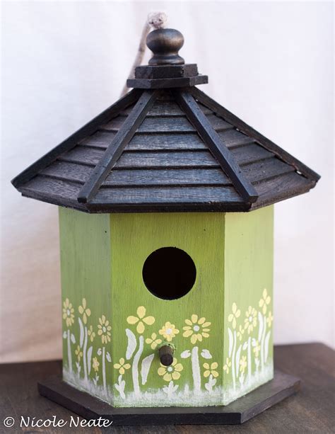 Painted Birdhouse I made for Mother's Day Bird Houses Ideas Diy, Wooden Bird Houses, Bird Houses ...