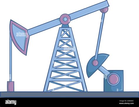 Oil rig icon, cartoon style Stock Vector Image & Art - Alamy