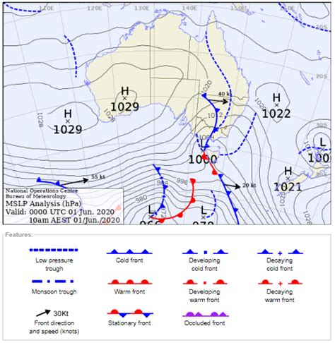 Weather Map With Isobars