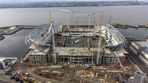 Bramley-Moore Dock: Worker dies after incident at site of Everton's new stadium | UK News | Sky News