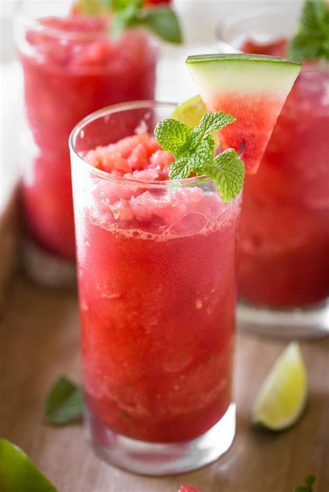 Beat the summer heat by making this quick and easy frozen watermelon slush. No sugar added and ...