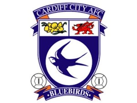 Cardiff City Badge - Close Up Of Cardiff City Fc Badge Stock Photo Alamy