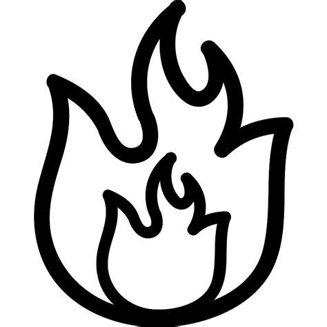 Fire Hand Drawn Flames Outlines Vector SVG Icon - SVG Repo