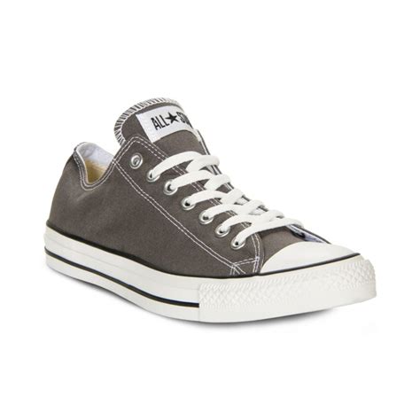 Converse Men's Chuck Taylor Low Top Sneakers From Finish Line in Gray ...