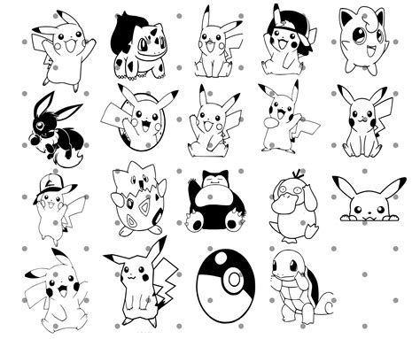 Pokemon SVG Pokemon Bundle Svg Pikachu Svg Pokemon Friends Svg - Etsy ...