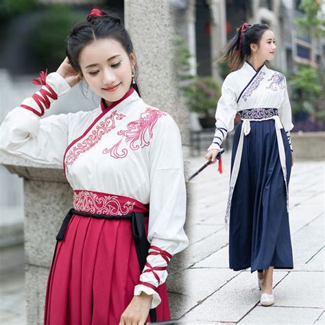 Chinese Hanfu martial arts costumes for women girls female traditional ancient swordsman studio ...