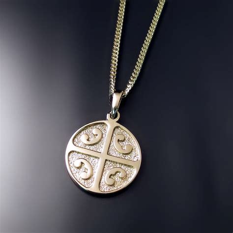 Serbian Orthodox 4Cs 4S Cross Medallion Pendant - Zoran Designs Jewelry