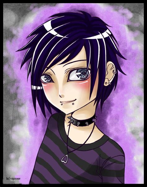 Chica emo en caricatura - Imagui