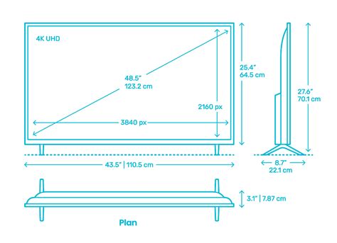 Tv Dimensions Chart