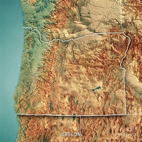 Topographic Map Of Oregon - Tour Map