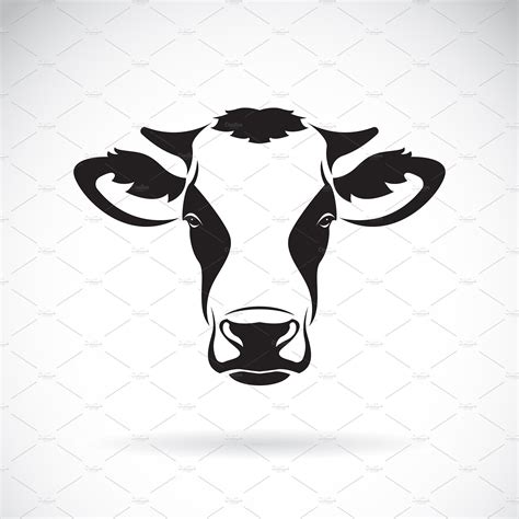 Vector of cow head design. Animals. | Outline Icons ~ Creative Market