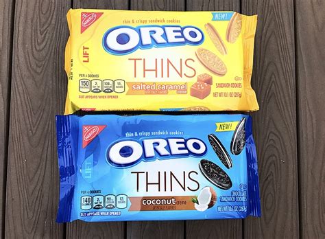 REVIEW (x2): Nabisco Coconut Oreo Thins & Salted Caramel Oreo Thins ...