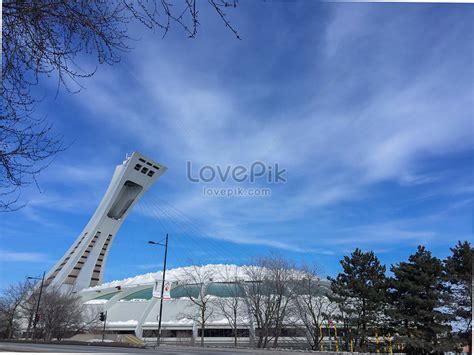 Olympic Stadium After Snow In Montreal Picture And HD Photos | Free ...