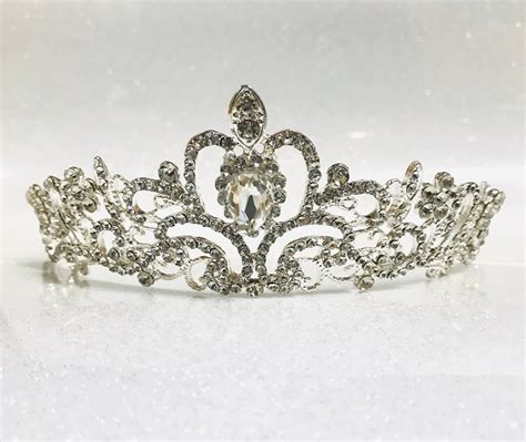 Silver Tiara, Quinceanera Crown, Birthday Girl Tiara, Birthday Girl Crown, Birthday Tiara ...