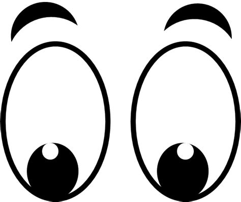 Cartoon Eyes Clipart - Cute and Expressive Eyes for Your Creations