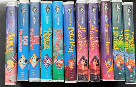 Black Diamond and Masterpiece Collection Disney VHS Tapes ...