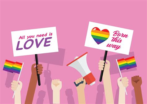 Pride month. Crowd of people in LGBTQ parade 13998438 Vector Art at ...