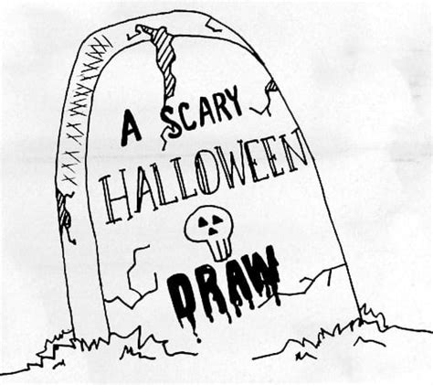 A Scary Halloween Draw | Doodle Addicts