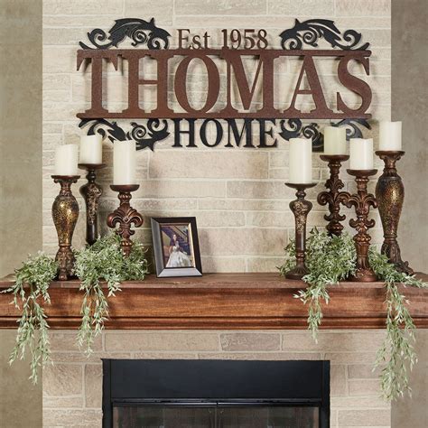 Legacy Home Established Year Personalized Metal Wall Art Sign