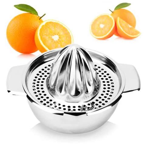 Stainless Steel Manual Juicer Fruit Lemon Lime Orange Squeezer with ...