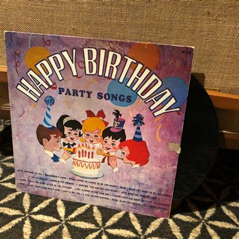 Vintage happy Birthday Party Songs - Etsy