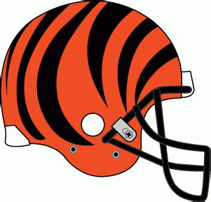 Cincinnati Bengals Logo - Orange helmet, black tiger stripes with black facemask (SportsLogos ...