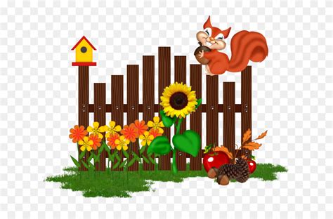 Garden Fence Cartoon Clipart (#3420339) - PinClipart