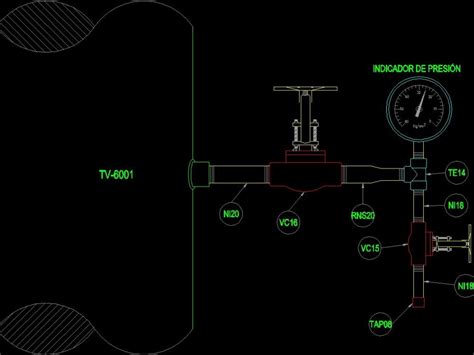 pressure_gauge_type_6_2d_dwg_elevation_for_autocad_521 • Designs CAD