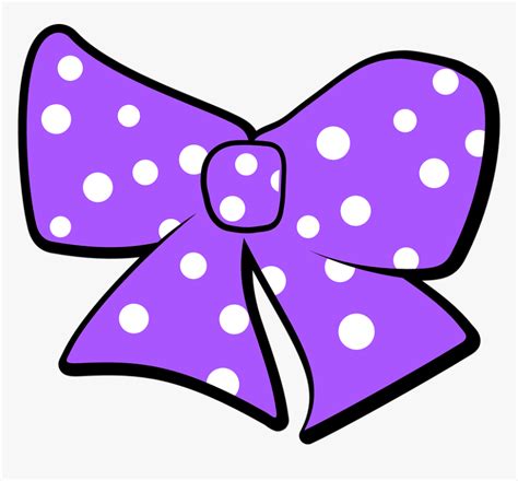 Bow, Polka Dots, Purple, Ribbon, Vintage, Design, Gift - Pink Ribbon Minnie Mouse, HD Png ...