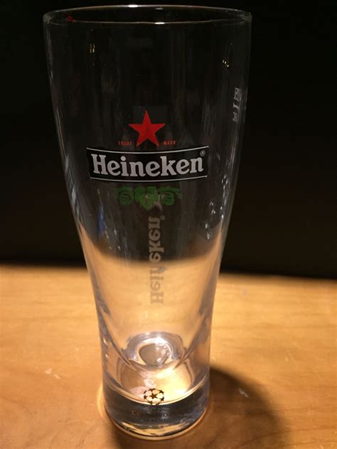 Heineken Beer glass .25L Champions League | Liquor glasses, Beer glass, Heineken beer