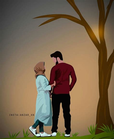 Muslim Couple Cartoon Wallpapers - Top Free Muslim Couple Cartoon Backgrounds - WallpaperAccess