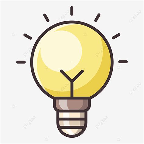 Glow Bulb Clipart Hd PNG, Glowing Vector Simple Light Bulb, Glow, Light, Lighting PNG Image For ...