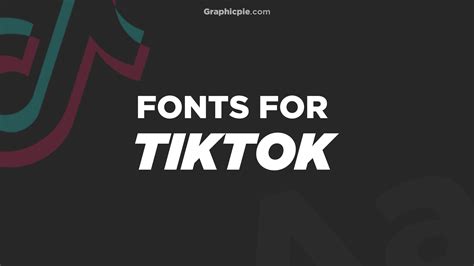 8 Best Fonts For TikTok Subtitles - Graphic Pie