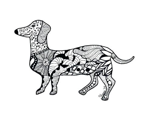 Wiener Dog Coloring Pages at GetColorings.com | Free printable colorings pages to print and color