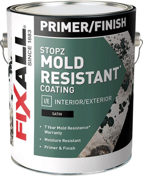 Stopz Mold Resistant Interior and Exterior Primer/Finish - FixALL Paint