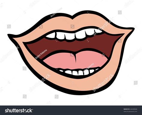 Cartoon Vector Illustration Open Mouth Stock Vector (Royalty Free) 44240044 | Shutterstock