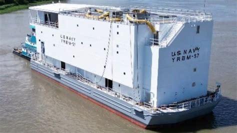 First Accommodation Barge Launched as U.S. Navy Addresses Shipyard Living