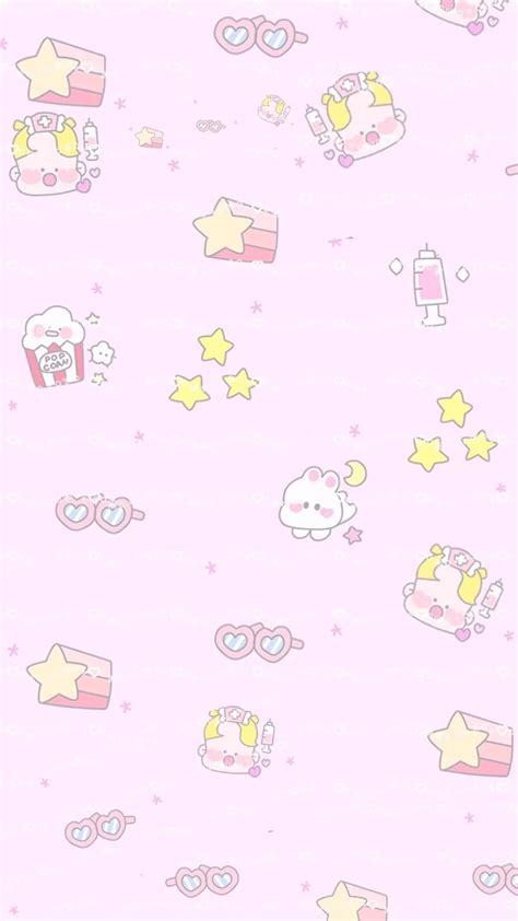 Pastel Kawaii Blue Background Wallpaper - img-primrose